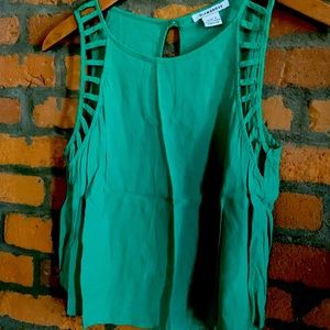 GLAMOROUS green tank top - size small